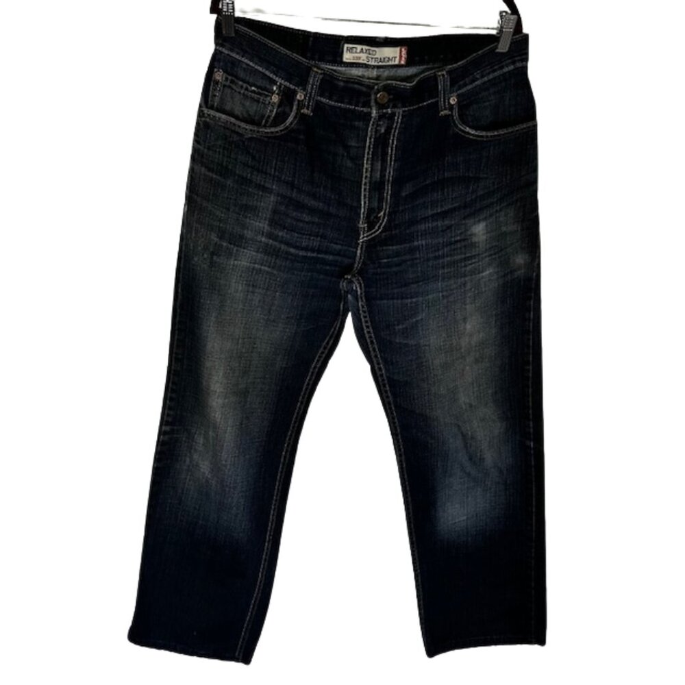 Levi Strauss Men's 559 Relaxed Straight Leg Medium Wash Denim Jeans Size 34 X 34